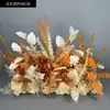 Novo Suporte de Chão para Flores de Casamento 50cm Flores Realistas Decoração de Casamento Arranjo de Flores Palco T Flores para Corredor Flores Artificiais de Casamento
