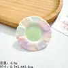 Juguete de Comida en Miniatura Plato de Pan Pegamento de Resina Dibujo Animado Adorno Accesorios Mini Plato de Postre Accesorios Pequeños para Manualidades