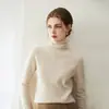 Suéter macio premium de cashmere para bebê, pronto para usar, para mulheres, 100% cashmere puro, malha com gola alta sobreposta, suéter base de caimento solto