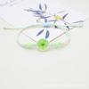 Pulsera de Flor Real de Niña de Planta de Vidrio Pulsera de Narciso Seco Joyería Simple Hecha a Mano de Cerámica de Flor de Cerezo para Estudiante