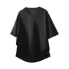 Camiseta de Manga Corta de Algodón Puro Estilo Americano Pesado para Hombre, Verano 2026, Corte Holgado, Transpirable, Casual, Silueta Relajada, Blanca