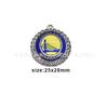 Pingente Diamante Redondo Nbl Basquete Pingente Golden State Warriors Colar Pingente Equipe de Basquete Fabricante Spot