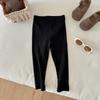 Calça Legging Infantil Primavera e Outono Estilo Coreano Meninos e Meninas Calça Canelada para Roupa Externa 2-7 Anos Slim Fit Calça Usável