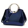Bolso Rojo para Novia Nueva Moda Brillante Piel Charol Bolso de Mujer Bolso Cruzado Bolso de Mano Hombro Gran Capacidad Bolso Tote
