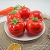 Modelo de tomate de espuma de simulación, fruta y verdura artificial, accesorios de exhibición para gabinete, juguete para niños, decoración, decoraciones