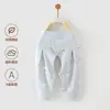 Y2301 Calça Bebê com Abertura Inferior Primavera e Outono Algodão Puro Calça Longa Infantil com Abertura Inferior para Uso ao Ar Livre Calça de Outono para Bebê Calça para Criança Pequena