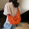 Bolso Croissant, Nuevo Bolso Dumpling, Bolso de Hombro Cruzado de Gran Capacidad para Mujer, Diseño Simple de Nicho, Bolso Versátil Deportivo Ligero