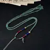 Cordón de Collar Tejido Hecho a Mano de Xizang Cordón de Colgante Multicolor de Venta Caliente Borla Vintage Cordón para Colgar Joyería Popular en Vivo