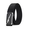 Cinturón Táctico Tejido para Hombre sin Hebilla Automática, Lona de Nylon de Imitación, Versátil para Exteriores, Entrenamiento Militar y Uso Casual
