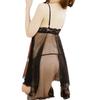 Ropa interior sexy seda negra latina sexy talla grande vestido halter falda pijama casero uniforme tentación una generación de 8888