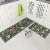 Más Vendido Transfronterizo Amazon temu American Spring Flower Mat Cocina Absorbente de Aceite Resistente a las Manchas Cuidado Fácil Juego de Dos Piezas