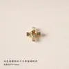 Chapado en cobre 18k color plata grueso preservador de color micro-incrustado circón agujero grande hueco cuentas espaciadoras pulsera DIY abalorios accesorios de joyería cristal