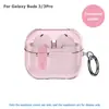 Adequado para capa de fone de ouvido Samsung Buds3/3pro, capa protetora transparente anti-queda de cobertura total, design anti-queda simples e de nicho