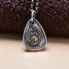 Asas de besouro em prata S925 pingente Seiko personalizado colar de prata esterlina masculino versátil retrô prata tailandesa acessórios masculinos e femininos atacado
