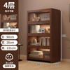 Estantería de piso retro de estilo americano, gabinete pequeño de madera maciza, gabinete de almacenamiento para sala de estar, vitrina de almacenamiento, estante integrado de pared