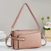 Bolso de Hombro de Moda Nuevo 2025 para Mujer, Bolso Cruzado Versátil Casual de Cuero Suave, Bolso Cuadrado Pequeño, Bolso de Mano Pequeño