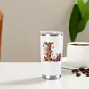 Taza de coche de acero inoxidable de 20 oz, doble vacío, sublimación, taza para hielo, taza térmica portátil para exteriores, logotipo