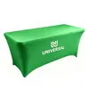 Funda de mesa elástica con espalda descubierta, mantel, funda de mesa rectangular práctica, stand de exposición, actividad, mantel elástico para exteriores