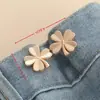 Hebilla de Cintura en Forma de Corazón Hebilla de Nudo Chino Par Hebilla de Metal Sin Costura Sin Clavo Botón Herramienta Reductora de Cintura para Jeans