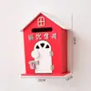 Móveis para casa em estilo pastoral, caixa de correio para jardim de infância, acessórios para fotografia, caixa de sugestões de caixa de correio de madeira, decorações de cabine
