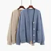Cárdigan suéter jk para mujer, lindo y dulce, estilo japonés, delgado para primavera y otoño, estilo preppy, estilo relajado, holgado, ropa exterior de invierno