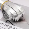 Tiras de Borda em Couro PU, Tiras Decorativas Douradas e Prateadas, Tiras de Couro para Almofadas DIY Feitas à Mão, Acessórios para Roupas Atacado