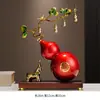 Adornos de Calabaza Doble Fulu Estilo Chino Nuevo Decoración de Pantalla de Entrada de Sala de Estar de Gama Alta Regalo de Mudanza de Oficina Casa Nueva
