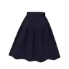 Falda Casual Coreana Elástica de Cintura Alta para Mujer 2025 Nuevo Otoño Holgada Aspecto Adelgazante Línea A Falda Midi Falda Corta