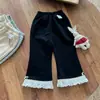 Pantalones para Niña Primavera y Otoño 2025 Nuevos Elegantes Pantalones de Campana de Princesa para Bebé Pantalones Largos Casuales para Niños Venta al por Mayor