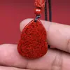 Colgante de Buda Maitreya de Arena de Cristal de Cinabrio Crudo Collar Chapado en Oro Colgante Regalo Unisex Venta al por Mayor Dropshipping