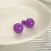 Pendientes Redondos de Cuentas de Colores Dopamina, Juguetones y Lindos, Personalizados, Sencillos y Versátiles, Pendientes Dulces, Pendientes de Color Arcoíris