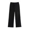 Amazon Roupas Femininas Atacado Tops Texturizados Colete Colete Calças Retas Cor Sólida Moda Casual Conjunto Mulher