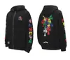 25 Nueva Sudadera con Capucha y Cremallera de Colores Cruzados Otoño e Invierno Chaqueta Sudadera Mismo Estilo para Hombres y Mujeres Chaqueta Casual