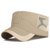 Sombrero de Malla Transpirable de Secado Rápido de Copa Plana Nuevo para Primavera y Verano, Delgado, Moderno, Versátil, Bordado Tridimensional con Letra, Sombrero Protector Solar