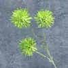 Flores Artificiais Coloridas de Plástico Bolas de Cebolinha de 3 Cabeças Adereços para Layout de Cena de Casamento Decoração de Casa Flores Artificiais Ornamentos Atacado