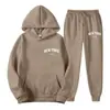 2025 Nuevo Traje de Sudadera con Capucha de Terciopelo Estampado de Letras Europeo y Americano para Pareja Otoño e Invierno