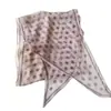 Banda para el cuello y el cabello nuevo estilo pañuelo de cuello bufanda de seda bufanda para mujer estilo francés coreano colección de atado de accesorios de cien diagonales lunares combinación de textura