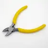 Venta Caliente 5 pulgadas Mango Amarillo Mini Pinzas de Corte Diagonal con Resorte Suministros del Fabricante Pinzas de Corte Diagonal para Bricolaje Hechas a Mano Pinzas de Acero Inoxidable