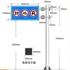 Postes para Señales de Tráfico en Carretera Columnas en Forma de L Señales Guía Galvanizadas por Inmersión Tipo Voladizo Único Postes para Señales de Seguridad Vial