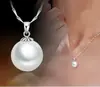 Collar Corto Leconi Simple Perla Cobre Chapado en Plata Estilo Coreano Colgante Clavícula para Mujer Venta al por Mayor