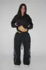 Conjunto de Moda Casual Estilo Retro Ins de Calle Americana, Conjunto de Pantalones Largos Trendy de Calle de Invierno y Otoño Nuevo Personalizado