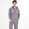 Ropa de trabajo de poliéster de una sola pieza para mujeres y hombres, impermeable de cuerpo entero, de manga larga, con capucha, para protección laboral en la industria química, electrónica y PetroChina
