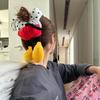 Criativo Mickey Bunda Ponto Preto Flor Grande Intestino Elástico de Cabelo Feminino 2025 Nova Faixa de Cabeça Fofo Mickey Mouse Elástico de Cabelo