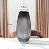 Vaso de Vidro Atacado Transparente Recipiente para Arranjo de Flores Hidropônicas Estilo Europeu Vaso de Flor Rosa para Sala de Estar Mesa de Jantar Vaso de Vidro Degradê