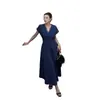 2026 Verano Estilo Sencillo para el Trabajo Adorno de Encaje Cintura Elástica Falda Vestido Adelgazante Distribución para Transmisión en Vivo