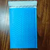 Bolsa de burbujas azul con película de espuma aluminizada azul y bolsa de embalaje exprés rígida, embalaje protector al por mayor