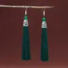 Pendientes de Borla Estilo Étnico, Colgantes de Borla Vintage, Accesorios Versátiles para Actuación, Accesorios Largos para Mujer