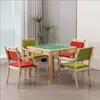 Mesas e Cadeiras de Jantar em Madeira Maciça para Casas de Repouso Comunitárias, Móveis para Idosos, Casa de Repouso, Mesas e Cadeiras para Apartamentos Amigos do Envelhecimento