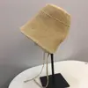 Sombrero de Paja de Algodón y Lino Estilo Japonés para Mujer con Circunferencia de Cabeza Grande, Sombrero de Sol de Ala Ancha para Vacaciones en la Playa, Sombrero Transpirable con Protección Solar