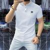 Camisa Polo Verão Nova Moda Masculina Manga Curta Lel Bonita Slim